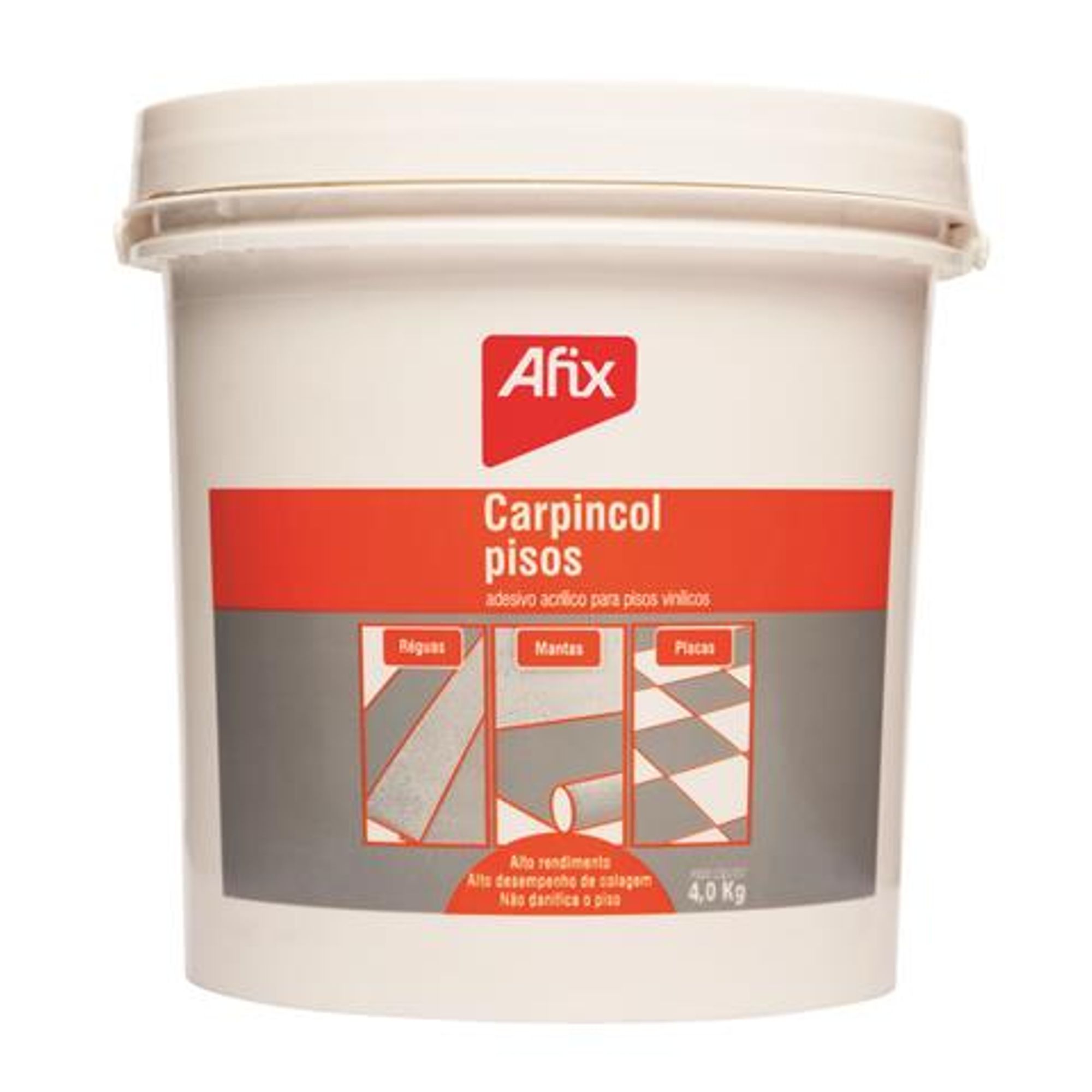 Adesivo de Contato para Piso Vinílico Branco 4Kg Afix