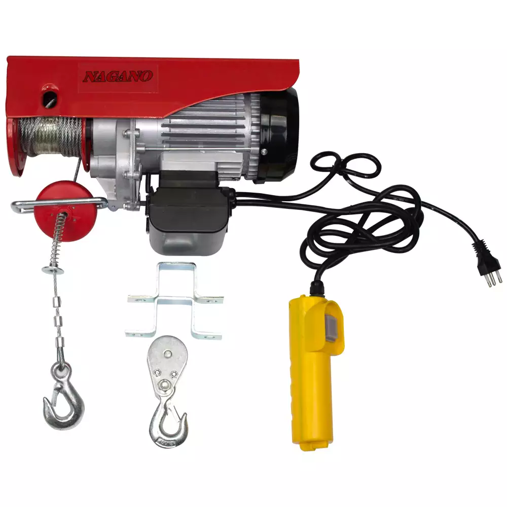 Guincho Talha Elétrica 1000w Capacidade de 200 a 400 kg Elevação 12m 110v
