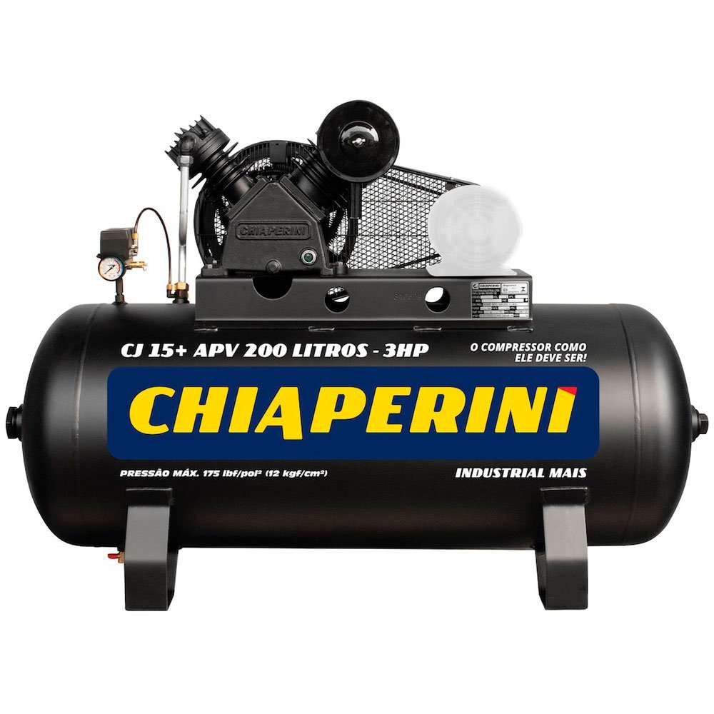 Compressor de Ar Alta Pressão CJ15+ 200L 15 Pés 175 PSI sem Motor CHIAPERINI-680