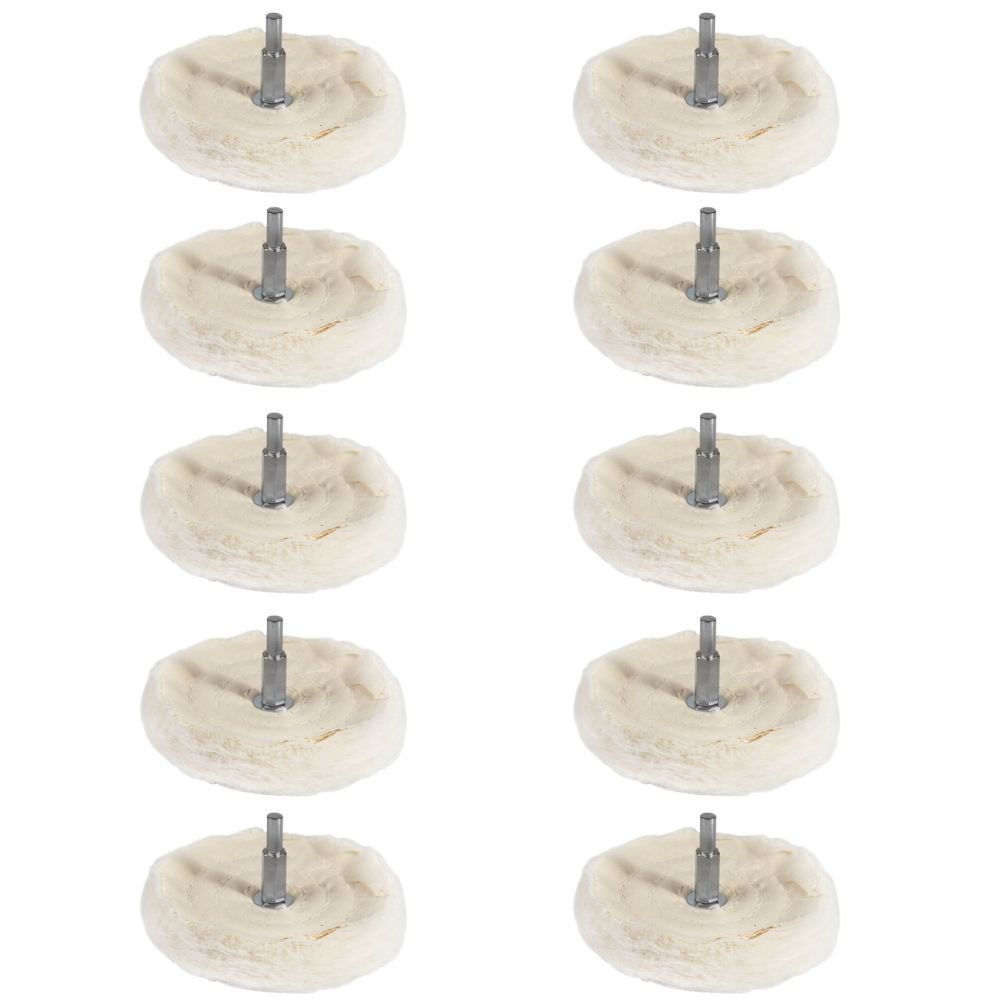 10 Rodas de Pano para Polimento com Haste 4 Pol. FORTGPRO-K6560