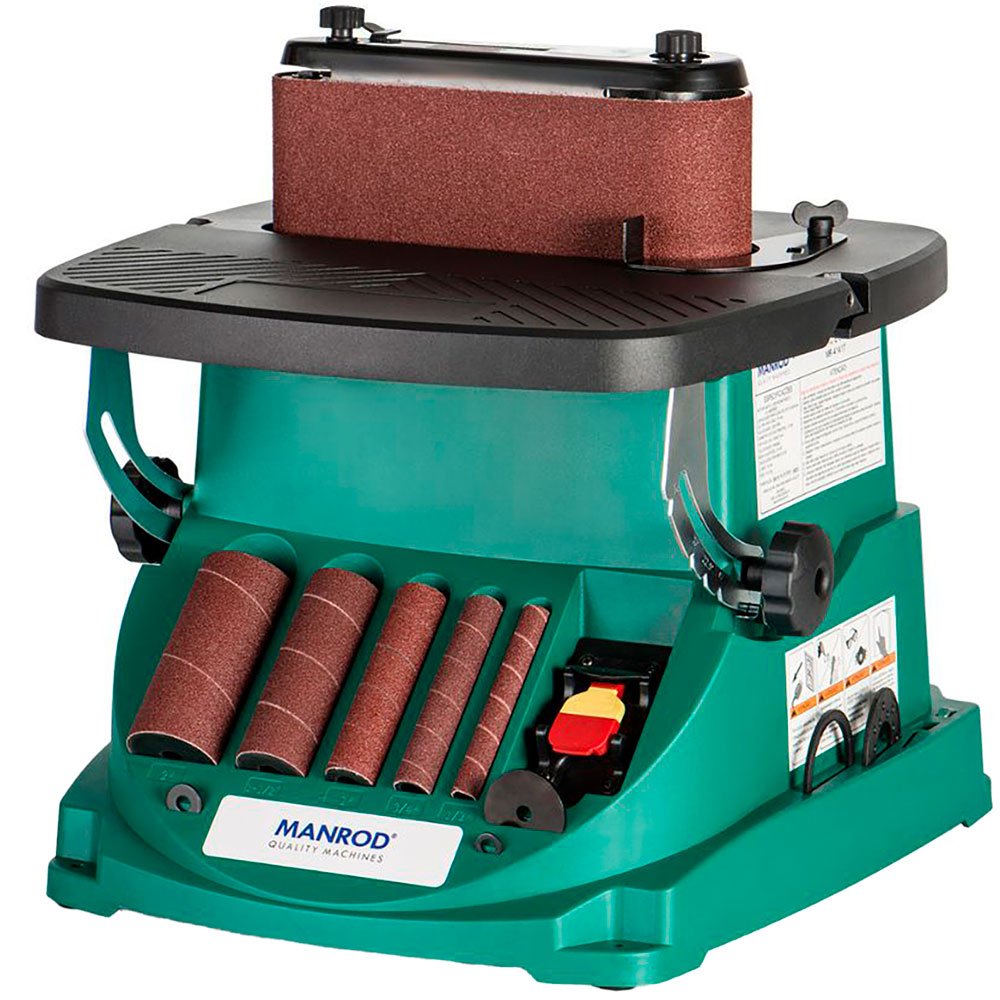 Lixadeira de Bancada MR-41417 com Eixo e Cinta de Lixa Oscilante 1/2HP 220V Monofásico MANROD-00877210004578