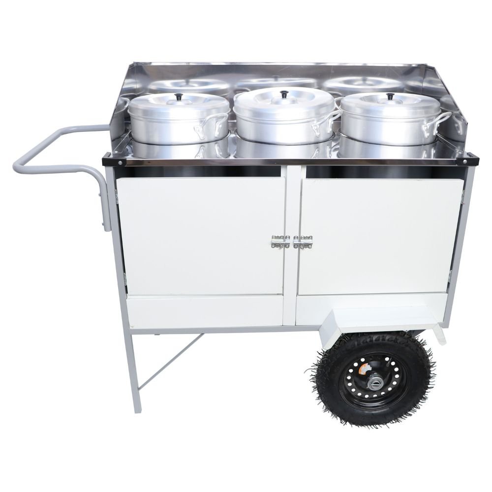 Carrinho de Caldo e Sopas BL35P-GS com Rodas e Guarda Sol CEFAZ-BL35P/GS