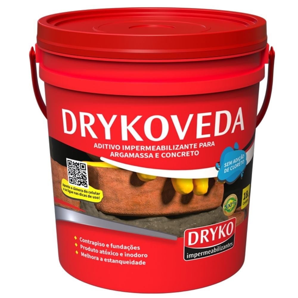 Aditivo Hidrófugo para Impermeabilização 18L DRYKO-VEDABD