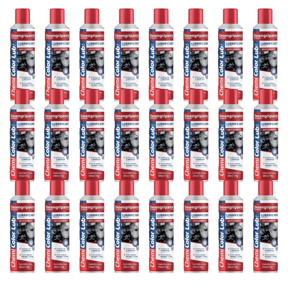 Kit 24 Desengripantes Lubrificação e Proteção 300mL 140g CHEMICOLOR-K8705