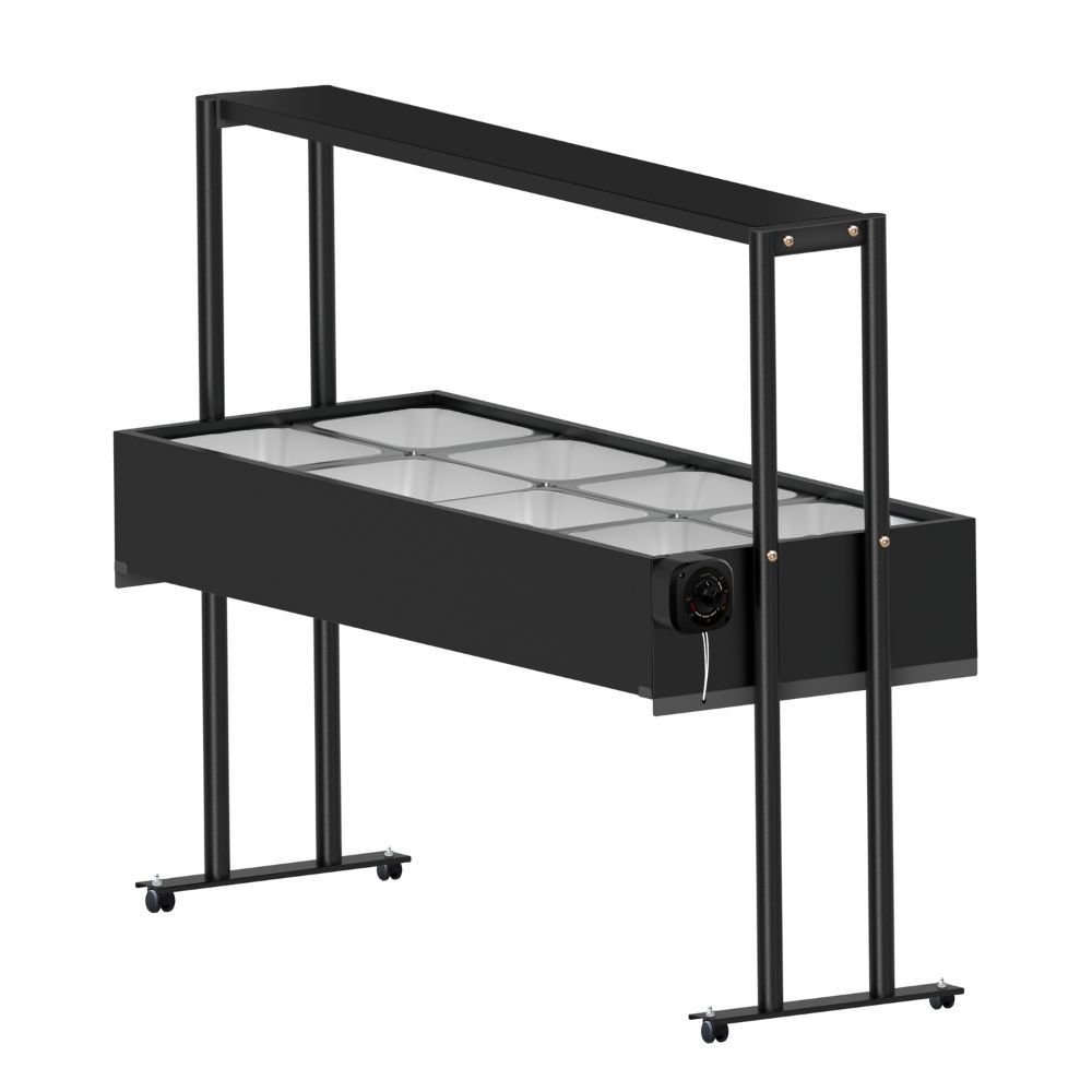 Buffet Térmico Aquecido BF822 em Inox 8 Cubas 2500W 220V com Tampa SARO-BF8