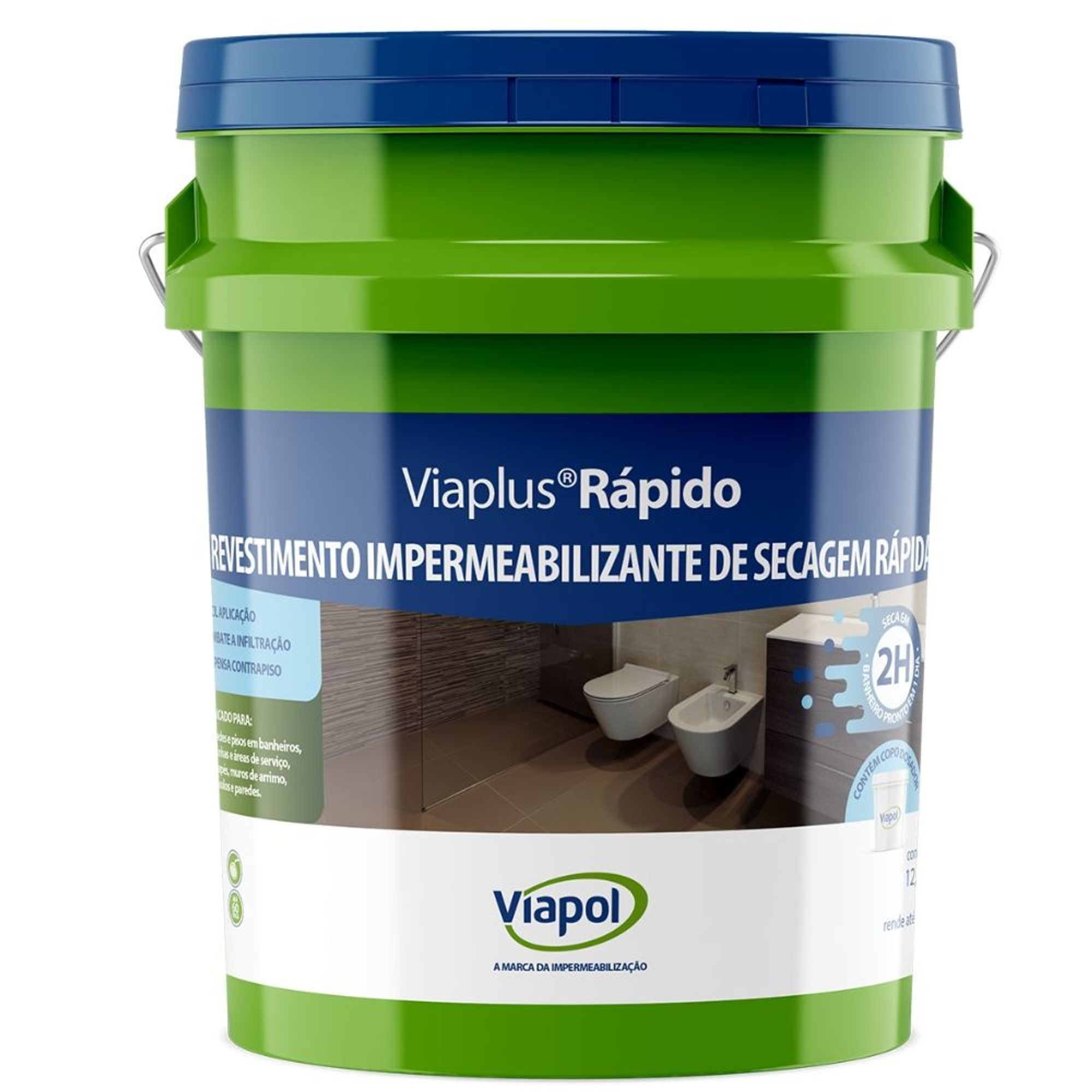 Impermeabilizante Viaplus Rápido 2h 12,5Kg Viapol