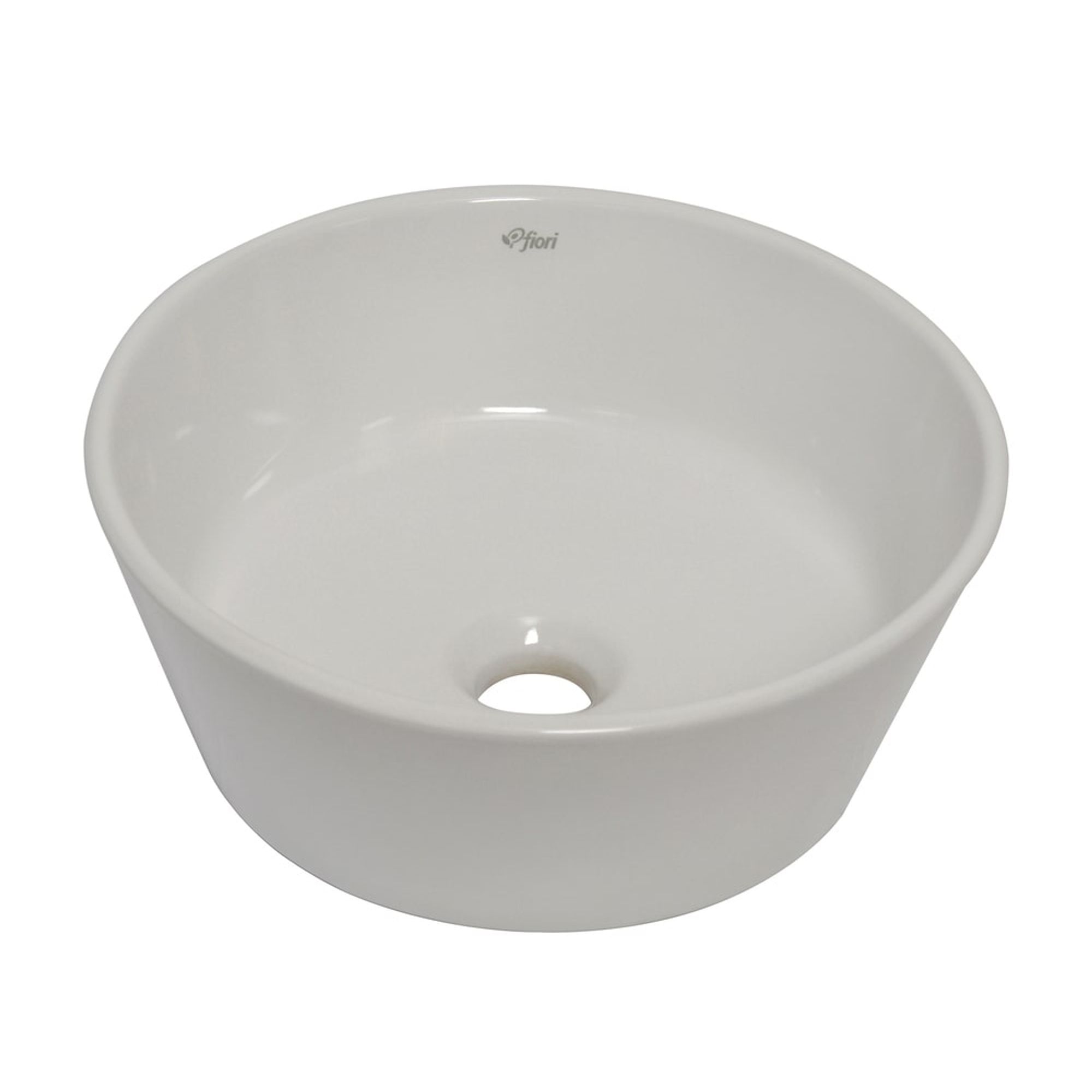 Cuba de Apoio Louça Redonda 55CB13-J-1FB Branca 35cm Fiori