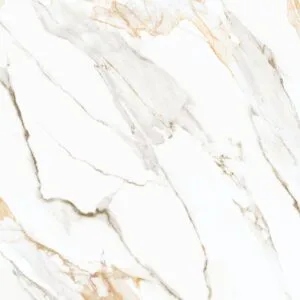 Porcelanato Calacata Oro Retificado Polido Branco 75x75cm 1,69m2