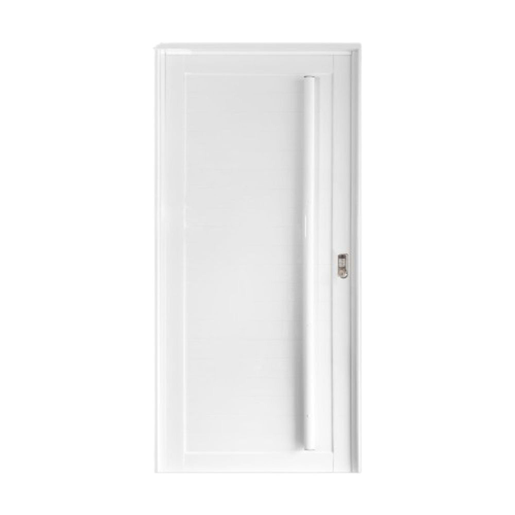 Porta Lambril Branco com Fechadura Eletrônica 210x100cm Metalflex