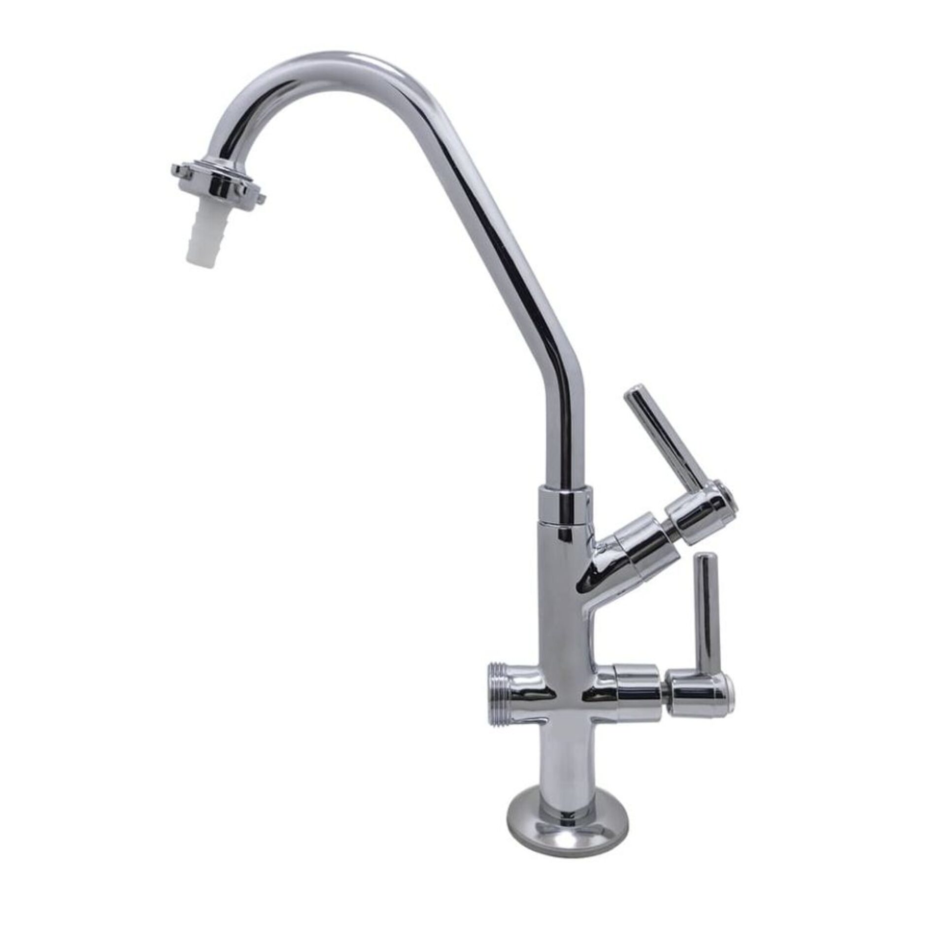 Torneira Tanque/Jardim Mesa Bica Longa Flexível 1/4V Cromado Bognar
