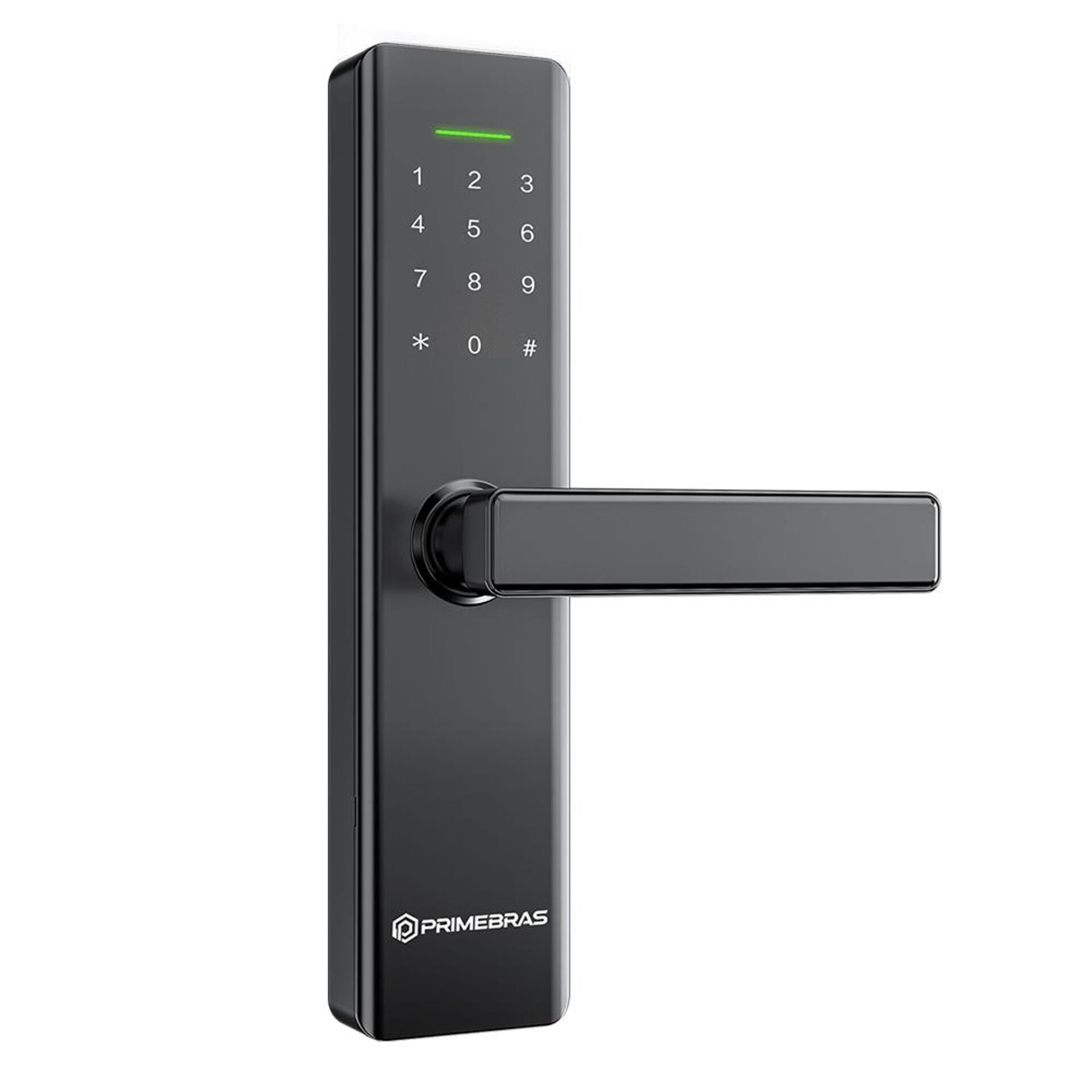 Fechadura Digital de Embutir com Senha e Tag Vienna Preto Primebras