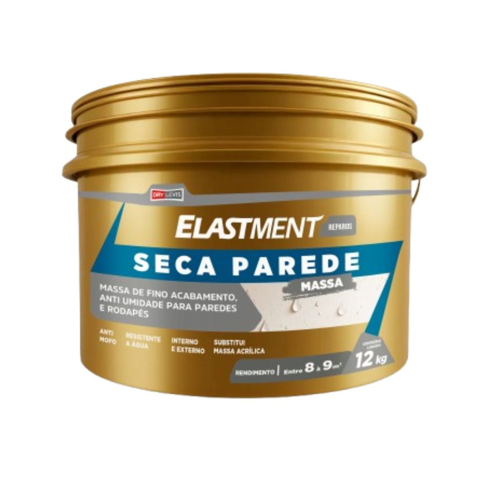 Massa Fina Seca Parede Branca 12Kg Elastment