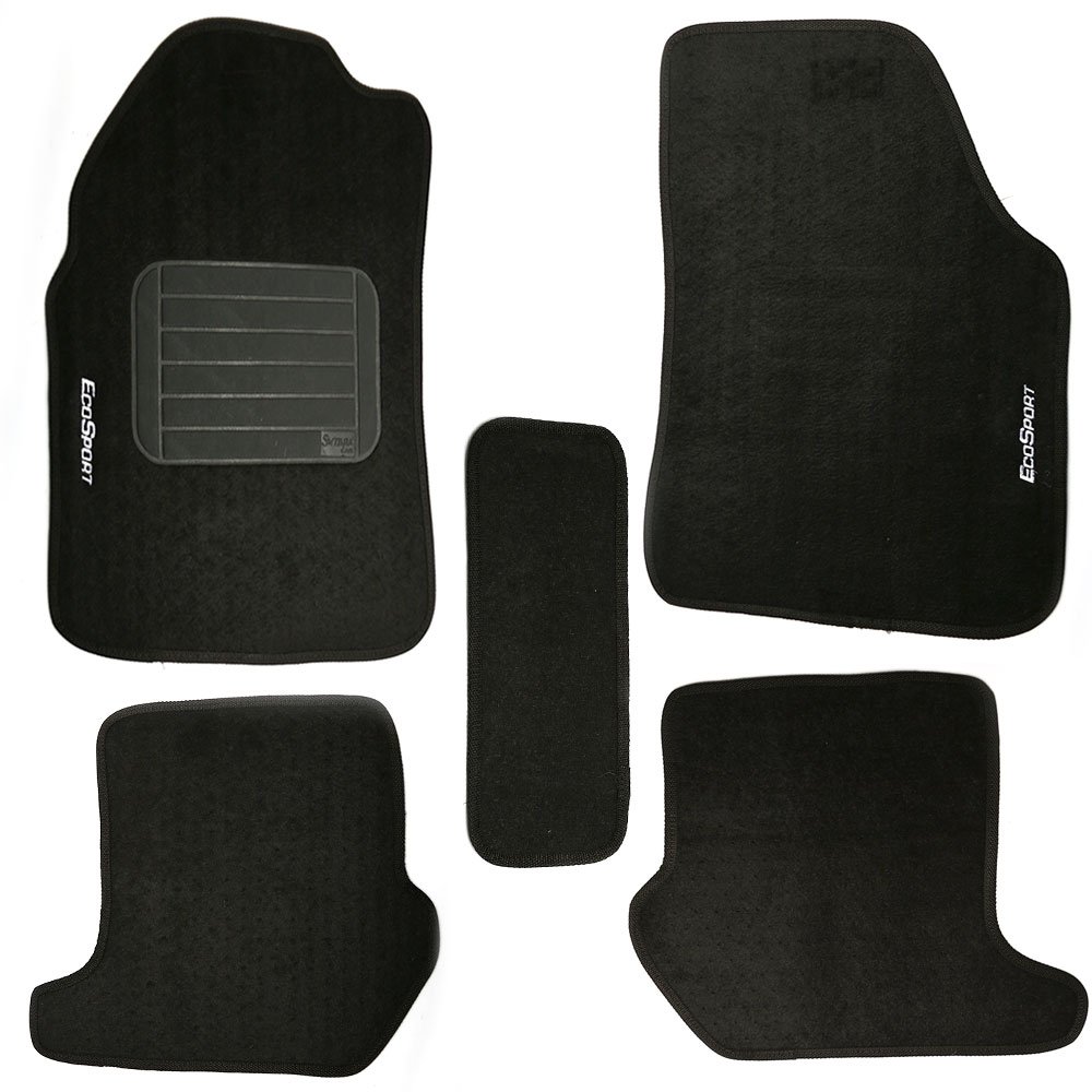 Jogo de Tapetes Eco Sport 03/12 Preto com 5 Peças SAMARA CAR-2189