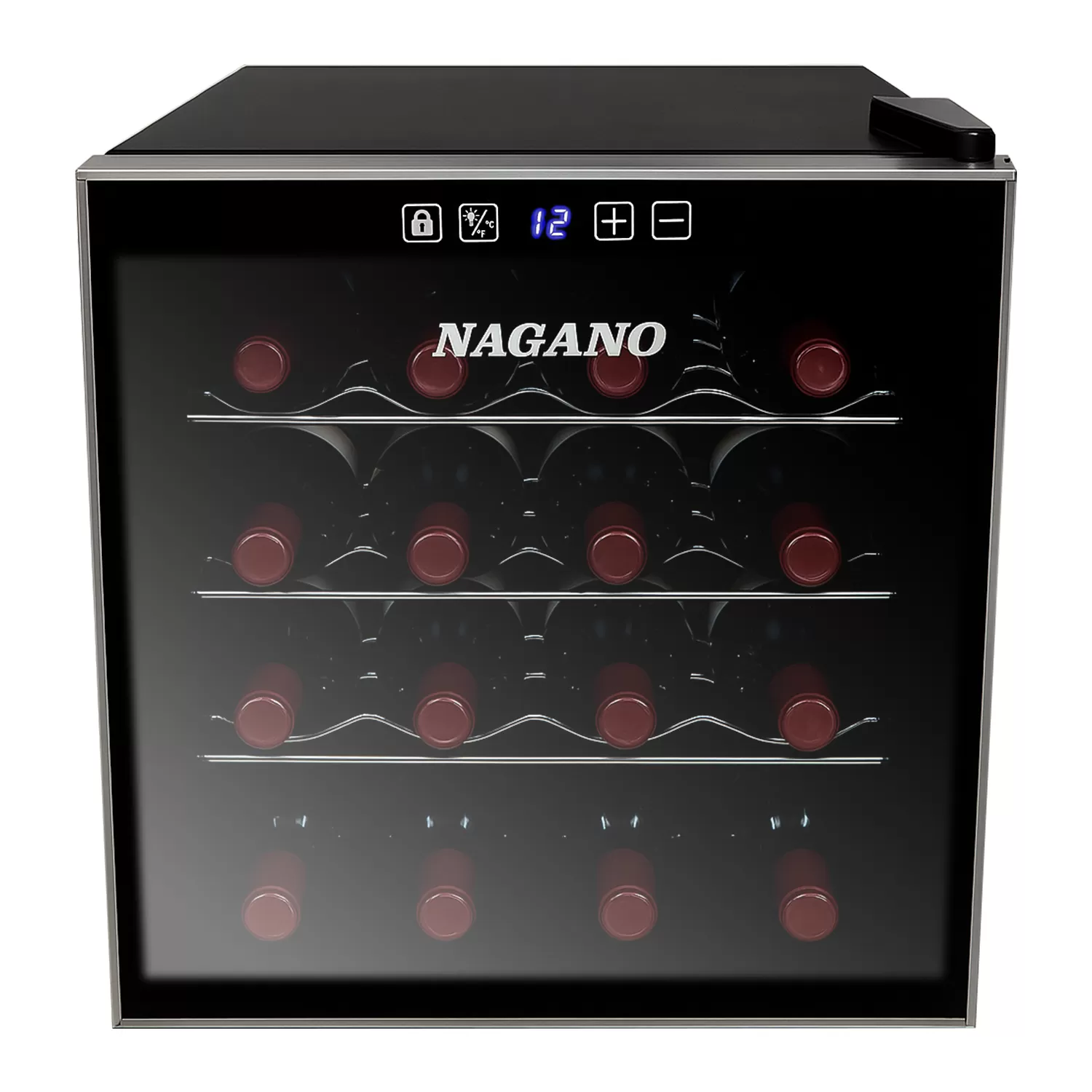 Adega de Vinhos Climatizada 16 Garrafas 44 L Display Digital Bivolt