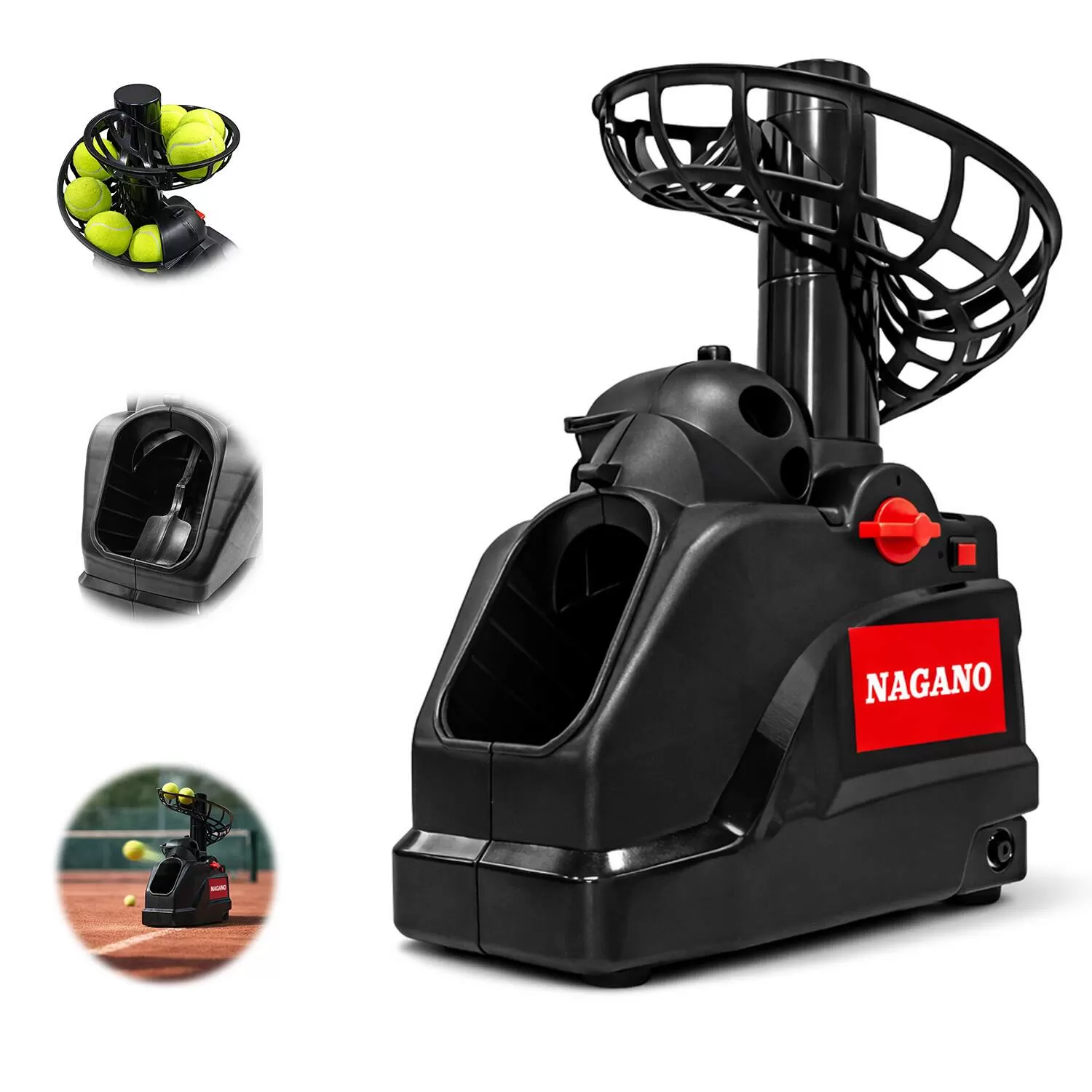 Base Treino Tênis Lançador de Bolas Automático
