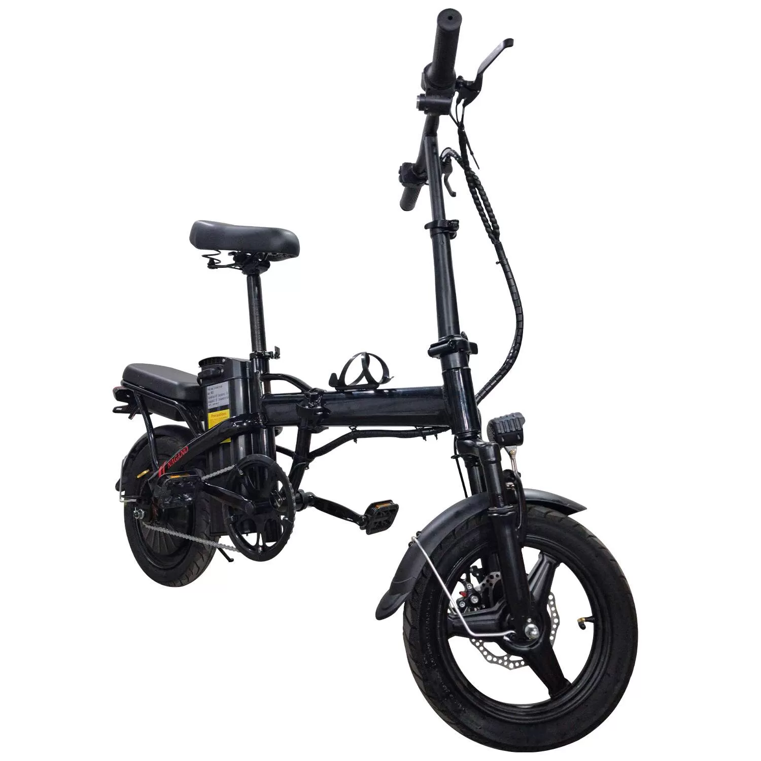 Bicicleta Elétrica Dobrável 400W 48V Painel Digital 30Km/h Farol de Led