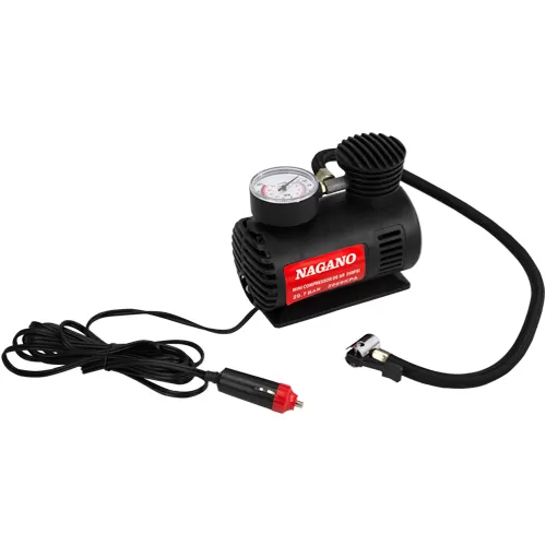 Mini Compressor de Ar 12v 250 PSI Pneu Bola Carro Bicicleta