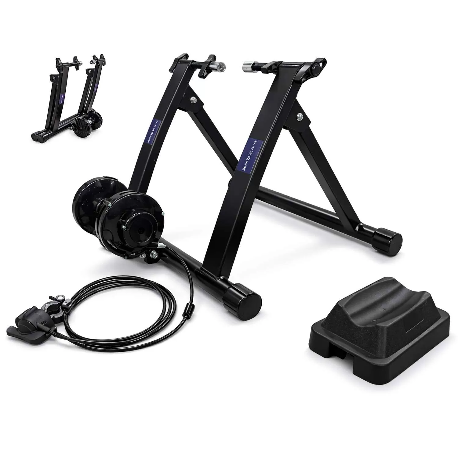 Rolo de Treino Dobrável Indoor Para Bicicleta Exercício em Casa