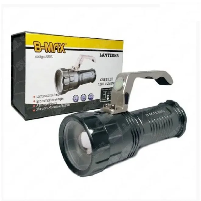 Lanterna LED BMAX K2 1200 Lumens Recarregável à Prova Deapos;Água